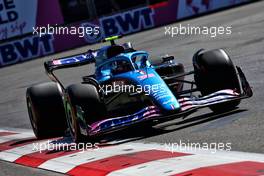 Esteban Ocon (FRA) Alpine F1 Team A522. 11.06.2022. Formula 1 World Championship, Rd 8, Azerbaijan Grand Prix, Baku Street Circuit, Azerbaijan, Qualifying Day.
