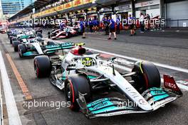Lewis Hamilton (GBR) Mercedes AMG F1 W13. 11.06.2022. Formula 1 World Championship, Rd 8, Azerbaijan Grand Prix, Baku Street Circuit, Azerbaijan, Qualifying Day.