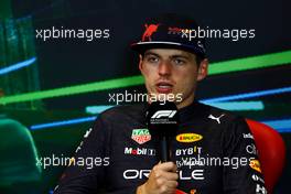 Max Verstappen (NLD) Red Bull Racing in the post qualifying FIA Press Conference. 11.06.2022. Formula 1 World Championship, Rd 8, Azerbaijan Grand Prix, Baku Street Circuit, Azerbaijan, Qualifying Day.