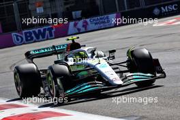 Lewis Hamilton (GBR) Mercedes AMG F1 W13. 11.06.2022. Formula 1 World Championship, Rd 8, Azerbaijan Grand Prix, Baku Street Circuit, Azerbaijan, Qualifying Day.