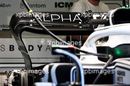 AlphaTauri AT03 rear wing. 09.06.2022. Formula 1 World Championship, Rd 8, Azerbaijan Grand Prix, Baku Street Circuit, Azerbaijan, Preparation Day.