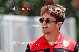 Charles Leclerc (MON) Ferrari. 09.06.2022. Formula 1 World Championship, Rd 8, Azerbaijan Grand Prix, Baku Street Circuit, Azerbaijan, Preparation Day.