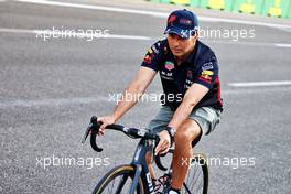 Sergio Perez (MEX) Red Bull Racing rides the circuit. 09.06.2022. Formula 1 World Championship, Rd 8, Azerbaijan Grand Prix, Baku Street Circuit, Azerbaijan, Preparation Day.