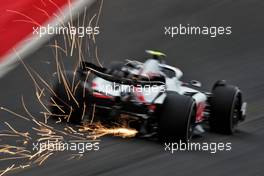 Mick Schumacher (GER) Haas VF-22 sends sparks flying. 26.08.2022. Formula 1 World Championship, Rd 14, Belgian Grand Prix, Spa Francorchamps, Belgium, Practice Day.