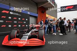 A showcar in the pits as Audi has officially registered as an F1 engine manufacturer for the 2026 regulations. 26.08.2022. Formula 1 World Championship, Rd 14, Belgian Grand Prix, Spa Francorchamps, Belgium, Practice Day.