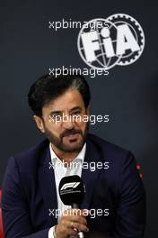 Mohammed Bin Sulayem (UAE) FIA President at a press conference announcing that Audi has officially registered as an F1 engine manufacturer for the 2026 regulations. 26.08.2022. Formula 1 World Championship, Rd 14, Belgian Grand Prix, Spa Francorchamps, Belgium, Practice Day.