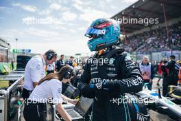 George Russell (GBR) Mercedes AMG F1 W13 on the grid. 28.08.2022. Formula 1 World Championship, Rd 14, Belgian Grand Prix, Spa Francorchamps, Belgium, Race Day.