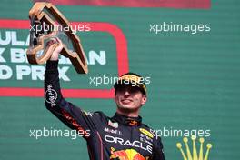 1st place Max Verstappen (NLD) Red Bull Racing RB18. 28.08.2022. Formula 1 World Championship, Rd 14, Belgian Grand Prix, Spa Francorchamps, Belgium, Race Day.