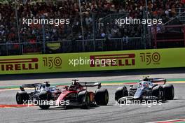 Charles Leclerc (MON) Ferrari F1-75 and Yuki Tsunoda (JPN) AlphaTauri AT03. 28.08.2022. Formula 1 World Championship, Rd 14, Belgian Grand Prix, Spa Francorchamps, Belgium, Race Day.