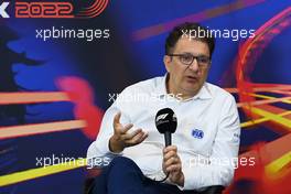 Nicholas Tombazis (GRE) FIA Head of Single-Seater Technical Matters in the FIA Press Conference. 27.08.2022. Formula 1 World Championship, Rd 14, Belgian Grand Prix, Spa Francorchamps, Belgium, Qualifying Day.