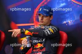 Max Verstappen (NLD) Red Bull Racing in the FIA Press Conference. 27.08.2022. Formula 1 World Championship, Rd 14, Belgian Grand Prix, Spa Francorchamps, Belgium, Qualifying Day.