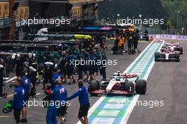 Mick Schumacher (GER) Haas VF-22 in the pits. 27.08.2022. Formula 1 World Championship, Rd 14, Belgian Grand Prix, Spa Francorchamps, Belgium, Qualifying Day.