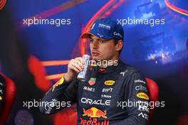 Max Verstappen (NLD) Red Bull Racing in the FIA Press Conference. 27.08.2022. Formula 1 World Championship, Rd 14, Belgian Grand Prix, Spa Francorchamps, Belgium, Qualifying Day.