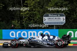 Yuki Tsunoda (JPN) AlphaTauri AT03. 27.08.2022. Formula 1 World Championship, Rd 14, Belgian Grand Prix, Spa Francorchamps, Belgium, Qualifying Day.