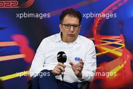 Nicholas Tombazis (GRE) FIA Head of Single-Seater Technical Matters in the FIA Press Conference. 27.08.2022. Formula 1 World Championship, Rd 14, Belgian Grand Prix, Spa Francorchamps, Belgium, Qualifying Day.