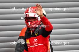 Charles Leclerc (MON) Ferrari in qualifying parc ferme. 27.08.2022. Formula 1 World Championship, Rd 14, Belgian Grand Prix, Spa Francorchamps, Belgium, Qualifying Day.