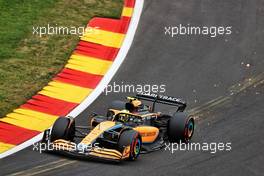Lando Norris (GBR) McLaren MCL36 sends sparks flying. 27.08.2022. Formula 1 World Championship, Rd 14, Belgian Grand Prix, Spa Francorchamps, Belgium, Qualifying Day.