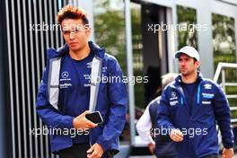 Alexander Albon (THA) Williams Racing and Nicholas Latifi (CDN) Williams Racing. 28.08.2022. Formula 1 World Championship, Rd 14, Belgian Grand Prix, Spa Francorchamps, Belgium, Race Day.