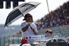 Lewis Hamilton (GBR) Mercedes AMG F1 on the drivers parade. 28.08.2022. Formula 1 World Championship, Rd 14, Belgian Grand Prix, Spa Francorchamps, Belgium, Race Day.