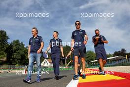 Nicholas Latifi (CDN) Williams Racing walks the circuit with the team. 25.08.2022. Formula 1 World Championship, Rd 14, Belgian Grand Prix, Spa Francorchamps, Belgium, Preparation Day.