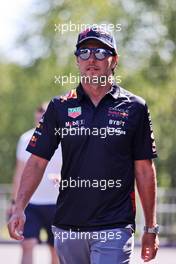 Sergio Perez (MEX) Red Bull Racing. 25.08.2022. Formula 1 World Championship, Rd 14, Belgian Grand Prix, Spa Francorchamps, Belgium, Preparation Day.