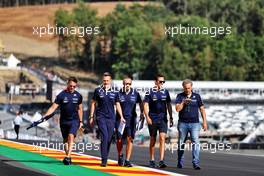 Nicholas Latifi (CDN) Williams Racing walks the circuit with the team. 25.08.2022. Formula 1 World Championship, Rd 14, Belgian Grand Prix, Spa Francorchamps, Belgium, Preparation Day.