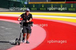 Russell Batchelor (GBR) XPB Images Photographer walks the circuit. 25.08.2022. Formula 1 World Championship, Rd 14, Belgian Grand Prix, Spa Francorchamps, Belgium, Preparation Day.
