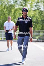 Sergio Perez (MEX) Red Bull Racing. 25.08.2022. Formula 1 World Championship, Rd 14, Belgian Grand Prix, Spa Francorchamps, Belgium, Preparation Day.