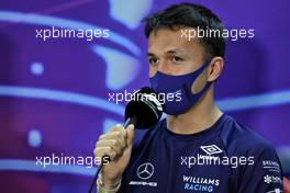 Alexander Albon (THA) Williams Racing in the FIA Press Conference. 18.03.2022. Formula 1 World Championship, Rd 1, Bahrain Grand Prix, Sakhir, Bahrain, Practice Day