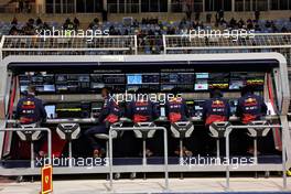 Red Bull Racing pit gantry. 18.03.2022. Formula 1 World Championship, Rd 1, Bahrain Grand Prix, Sakhir, Bahrain, Practice Day