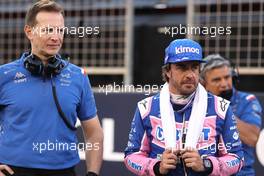 Laurent Rossi (FR), Alpine General Director and Fernando Alonso (ESP), Alpine F1 Team  20.03.2022. Formula 1 World Championship, Rd 1, Bahrain Grand Prix, Sakhir, Bahrain, Race Day.