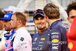 Sergio Perez (MEX) Red Bull Racing on the grid. 20.03.2022. Formula 1 World Championship, Rd 1, Bahrain Grand Prix, Sakhir, Bahrain, Race Day.
