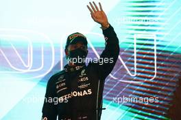 3rd place Lewis Hamilton (GBR) Mercedes AMG F1. 20.03.2022. Formula 1 World Championship, Rd 1, Bahrain Grand Prix, Sakhir, Bahrain, Race Day.