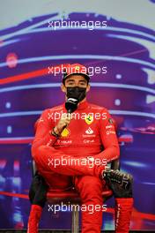 Charles Leclerc (MON) Ferrari in the post race FIA Press Conference. 20.03.2022. Formula 1 World Championship, Rd 1, Bahrain Grand Prix, Sakhir, Bahrain, Race Day.