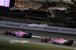 Esteban Ocon (FRA) Alpine F1 Team A522 and Fernando Alonso (ESP) Alpine F1 Team A522. 20.03.2022. Formula 1 World Championship, Rd 1, Bahrain Grand Prix, Sakhir, Bahrain, Race Day.