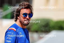 Fernando Alonso (ESP) Alpine F1 Team. 19.03.2022. Formula 1 World Championship, Rd 1, Bahrain Grand Prix, Sakhir, Bahrain, Qualifying Day.