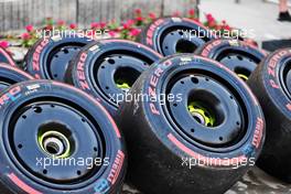 Pirelli tyres. 19.03.2022. Formula 1 World Championship, Rd 1, Bahrain Grand Prix, Sakhir, Bahrain, Qualifying Day.
