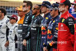 Sergio Perez (MEX) Red Bull Racing at the start of season driver's photograph. 20.03.2022. Formula 1 World Championship, Rd 1, Bahrain Grand Prix, Sakhir, Bahrain, Race Day.