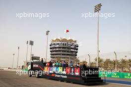 Drivers' Parade. 20.03.2022. Formula 1 World Championship, Rd 1, Bahrain Grand Prix, Sakhir, Bahrain, Race Day.