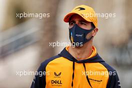Daniel Ricciardo (AUS) McLaren. 17.03.2022. Formula 1 World Championship, Rd 1, Bahrain Grand Prix, Sakhir, Bahrain, Preparation Day.