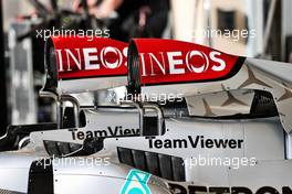 Mercedes AMG F1 W13 engine covers. 17.03.2022. Formula 1 World Championship, Rd 1, Bahrain Grand Prix, Sakhir, Bahrain, Preparation Day.