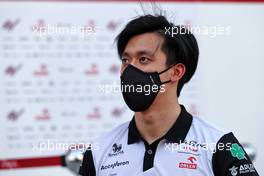 Guanyu Zhou (CHN) Alfa Romeo F1 Team. 17.03.2022. Formula 1 World Championship, Rd 1, Bahrain Grand Prix, Sakhir, Bahrain, Preparation Day.
