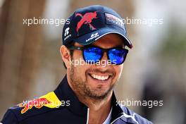 Sergio Perez (MEX) Red Bull Racing. 17.03.2022. Formula 1 World Championship, Rd 1, Bahrain Grand Prix, Sakhir, Bahrain, Preparation Day.