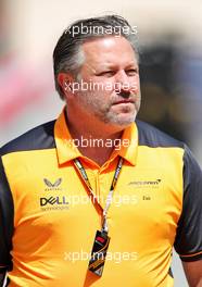 Zak Brown (USA) McLaren Executive Director. 17.03.2022. Formula 1 World Championship, Rd 1, Bahrain Grand Prix, Sakhir, Bahrain, Preparation Day.