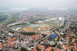 An aerial view of the circuit. 11.11.2022. Formula 1 World Championship, Rd 21, Brazilian Grand Prix, Sao Paulo, Brazil, Qualifying Day.
