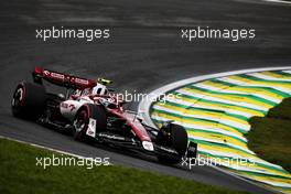 Guanyu Zhou (CHN) Alfa Romeo F1 Team C42. 11.11.2022. Formula 1 World Championship, Rd 21, Brazilian Grand Prix, Sao Paulo, Brazil, Qualifying Day.
