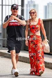 (L to R): Valtteri Bottas (FIN) Alfa Romeo F1 Team with his girlfriend Tiffany Cromwell (AUS) Professional Cyclist. 11.11.2022. Formula 1 World Championship, Rd 21, Brazilian Grand Prix, Sao Paulo, Brazil, Qualifying Day.