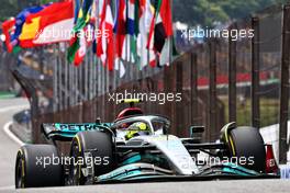 Lewis Hamilton (GBR) Mercedes AMG F1 W13. 11.11.2022. Formula 1 World Championship, Rd 21, Brazilian Grand Prix, Sao Paulo, Brazil, Qualifying Day.
