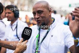 Roberto Carlos (BRA) Former Football Player on the grid. 13.11.2022. Formula 1 World Championship, Rd 21, Brazilian Grand Prix, Sao Paulo, Brazil, Race Day.