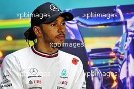 Lewis Hamilton (GBR) Mercedes AMG F1 in the post race FIA Press Conference. 13.11.2022. Formula 1 World Championship, Rd 21, Brazilian Grand Prix, Sao Paulo, Brazil, Race Day.